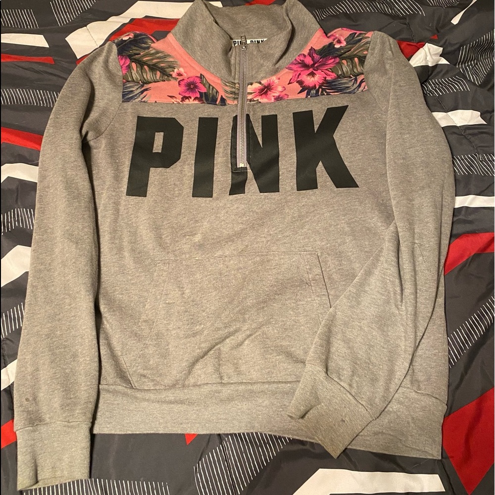 Victoria Secret PINK Quarter Zip Pullover